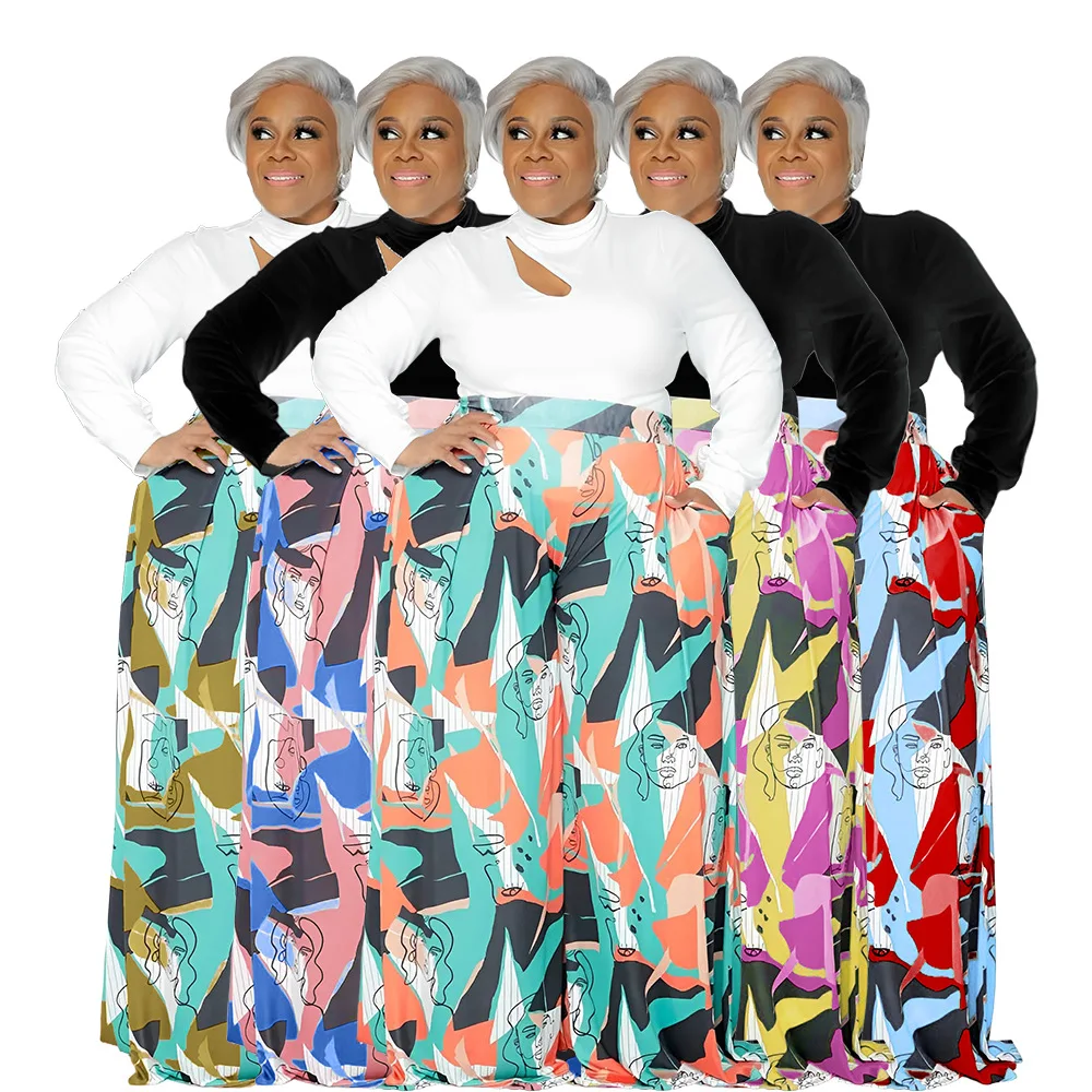 African Clothes for Women 2 Piece Set African Dashiki Fashion O-neck Long Sleeve Suit Top and Trousers Party Plus Size for Lady
African Clothes for Women 2 Piece Set African Dashiki Fashion O-neck Long Sleeve Suit Top and Trousers Party Plus Size for Lady