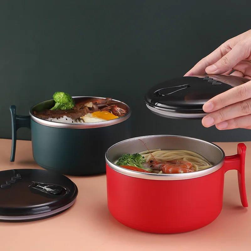 Japanese-Style 304 Stainless Steel Lunch Box Sealed Household Instant Noodle Bowl With Lid Student Insulated Fast Food Cup
Japanese-Style 304 Stainless Steel Lunch Box Sealed Household Instant Noodle Bowl With Lid Student Insulated Fast Food Cup