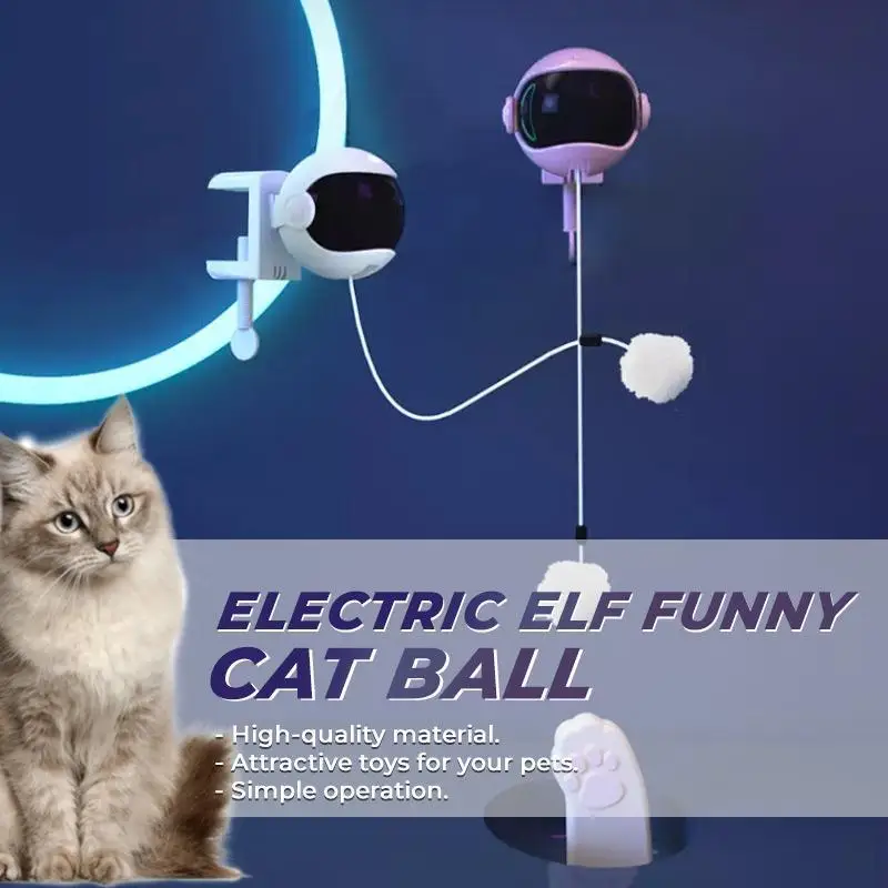 Electric Cat Toy Funny Cat Teaser Ball Toy Automatic Lifting Spring Rod Yo-Yo Lifting Ball Interactive Puzzle Smart Pet Toys
Electric Cat Toy Funny Cat Teaser Ball Toy Automatic Lifting Spring Rod Yo-Yo Lifting Ball Interactive Puzzle Smart Pet Toys