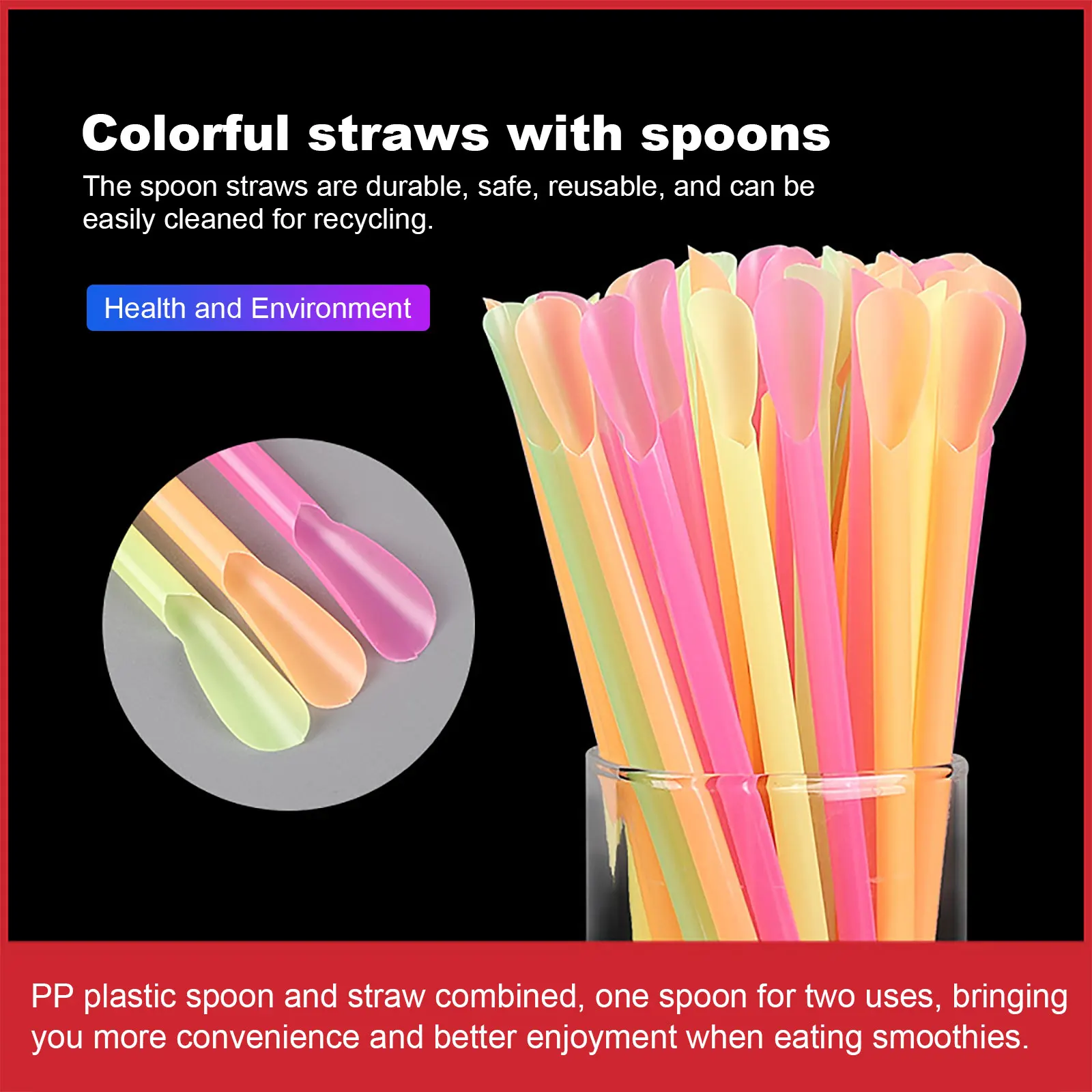 100Pcs plastic Straws Drinking Straw Spoon Bar Pub Slush Straw For Birthday Celebration Party Supplies Dual-Purpose Scoop Straw
100Pcs plastic Straws Drinking Straw Spoon Bar Pub Slush Straw For Birthday Celebration Party Supplies Dual-Purpose Scoop Straw