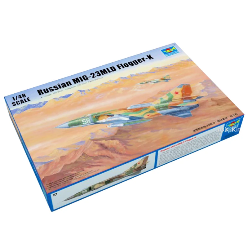 Trumpeter 1/48 02856 Russian Mig23 Mig23MLD MiG-23MLD Flogger K Fighter Plane Aircraft Toy Assembly Plastic Model Building Kit
Trumpeter 1/48 02856 Russian Mig23 Mig23MLD MiG-23MLD Flogger K Fighter Plane Aircraft Toy Assembly Plastic Model Building Kit