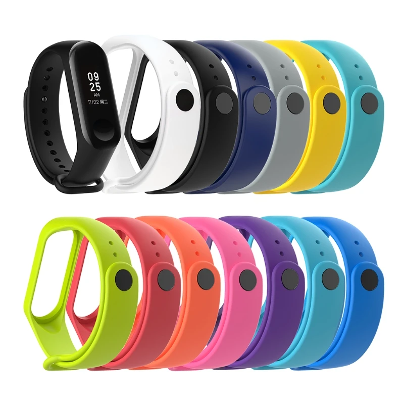 Силиконовый ремешок подходит для Mi Band 3 4 водонепроницаемый браслет Прочный для смарт-часов модный ремешок спортивный браслет
Силиконовый ремешок подходит для Mi Band 3 4 водонепроницаемый браслет Прочный для смарт-часов модный ремешок спортивный браслет