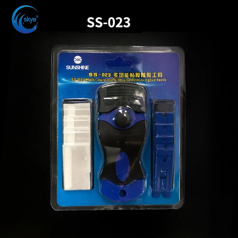 Sunshine SS-023 UV Glue Remover SCraper Knife LCD Touch Screen Residue Adhesive Clean for Mobile Phone Glue Remove Tool
Sunshine SS-023 UV Glue Remover SCraper Knife LCD Touch Screen Residue Adhesive Clean for Mobile Phone Glue Remove Tool