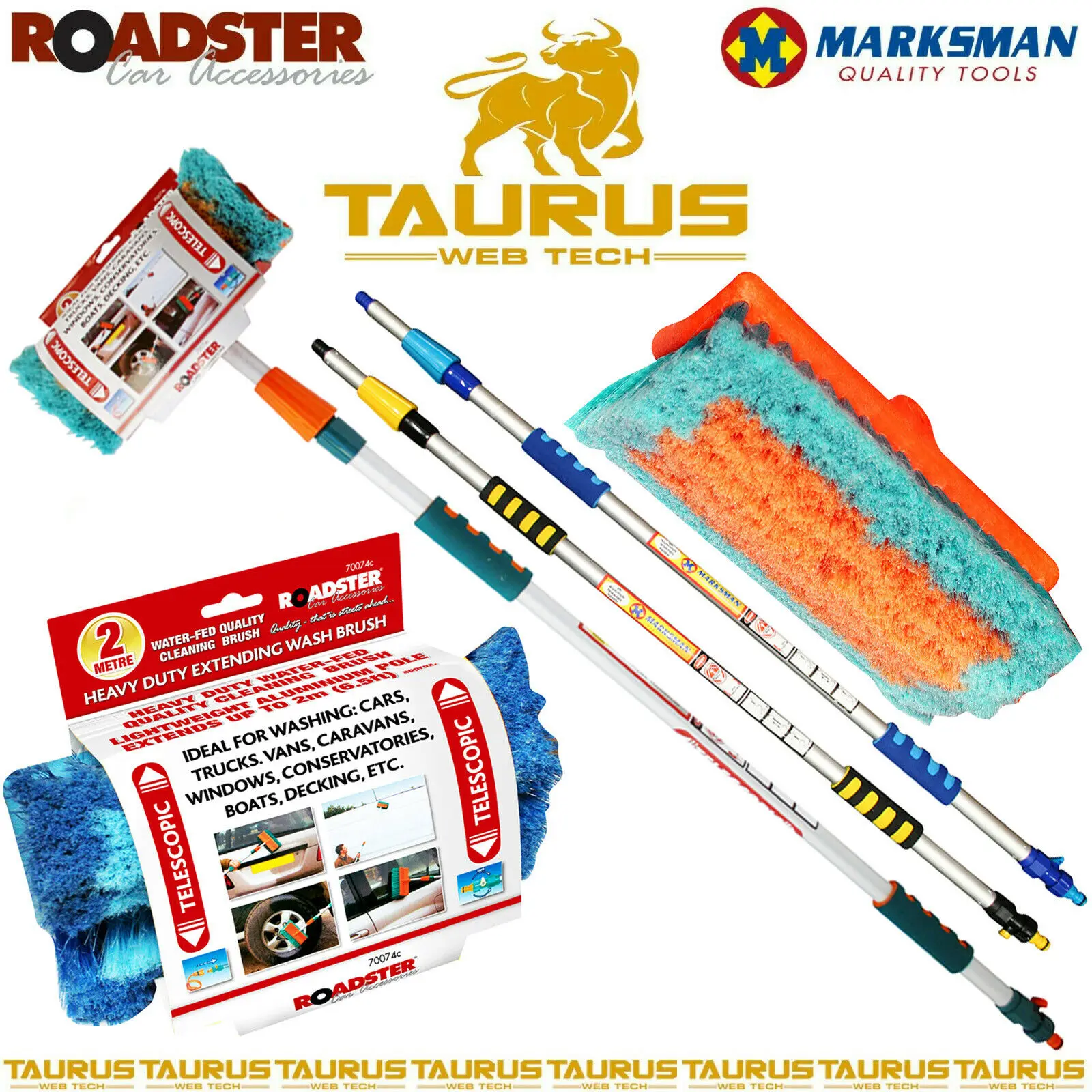 2M ALUMINIUM TELESCOPIC Water Fed Extendable Car Wash Window CLEANING Brush UK
2M ALUMINIUM TELESCOPIC Water Fed Extendable Car Wash Window CLEANING Brush UK