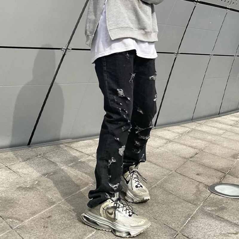 Harajuku Hole Ripped Retro Jeans Mens Pants Streetwear Straight Washed Casual Denim Trousers Loose Vibe Style Jean Pants
Harajuku Hole Ripped Retro Jeans Mens Pants Streetwear Straight Washed Casual Denim Trousers Loose Vibe Style Jean Pants