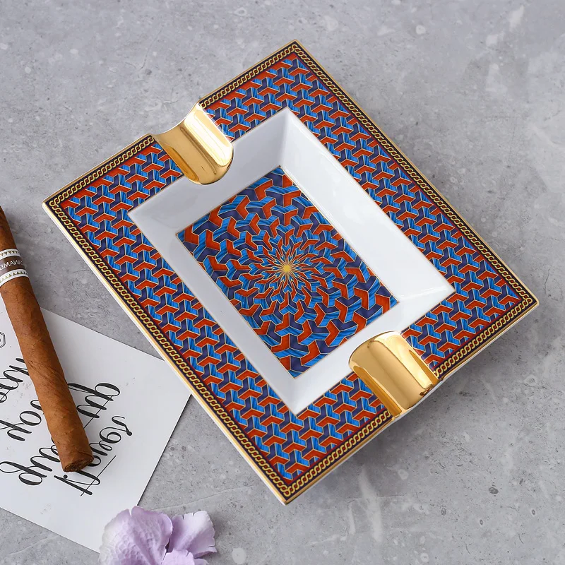 Bone China Cigar Ashtray Smoke Accesoires Vintage luxury Style Smoking Holder Room Decoration Gift For Boyfriend New Arrival
Bone China Cigar Ashtray Smoke Accesoires Vintage luxury Style Smoking Holder Room Decoration Gift For Boyfriend New Arrival