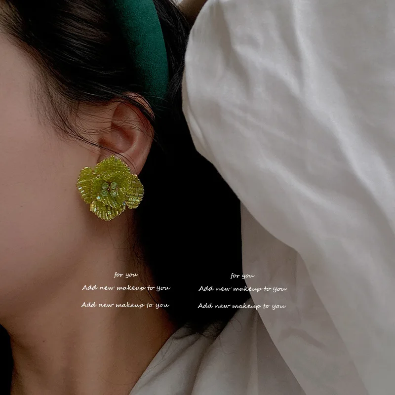 2022 Korean Chic Trendy Big Flower Stud Earring Fashion Women Party Jewelry
2022 Korean Chic Trendy Big Flower Stud Earring Fashion Women Party Jewelry