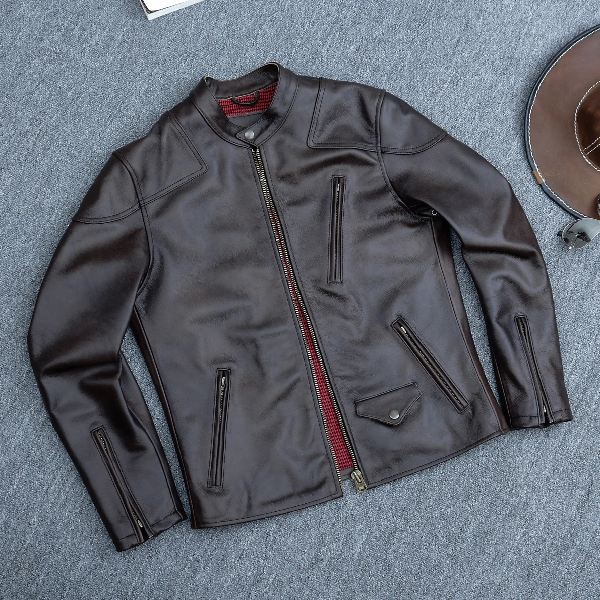 2023 New Arrival Cowhide Men’s Motor Biker Jacket Genuine Leather Jacket Free Shipping Motorcycle Clothing
2023 New Arrival Cowhide Men’s Motor Biker Jacket Genuine Leather Jacket Free Shipping Motorcycle Clothing