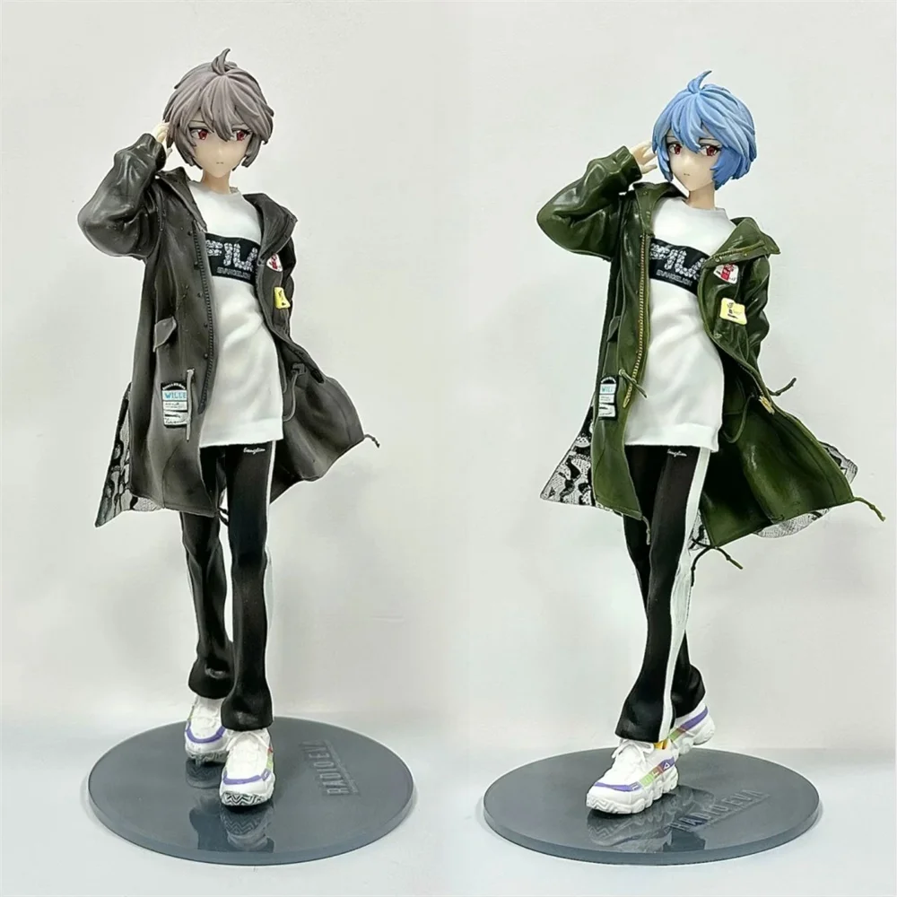 

Anime Neon Genesis Evangelion Ayanami Rei Trench Coat PVC Action Figure Collectible Model Doll Toy 24cm