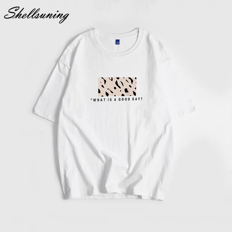 Shellsuning Summer Oversized Cotton Printed T Shirts Women Loose Sexy Leopard Graphic Tee Plus Size Short Sleeves Female Tops
Shellsuning Summer Oversized Cotton Printed T Shirts Women Loose Sexy Leopard Graphic Tee Plus Size Short Sleeves Female Tops