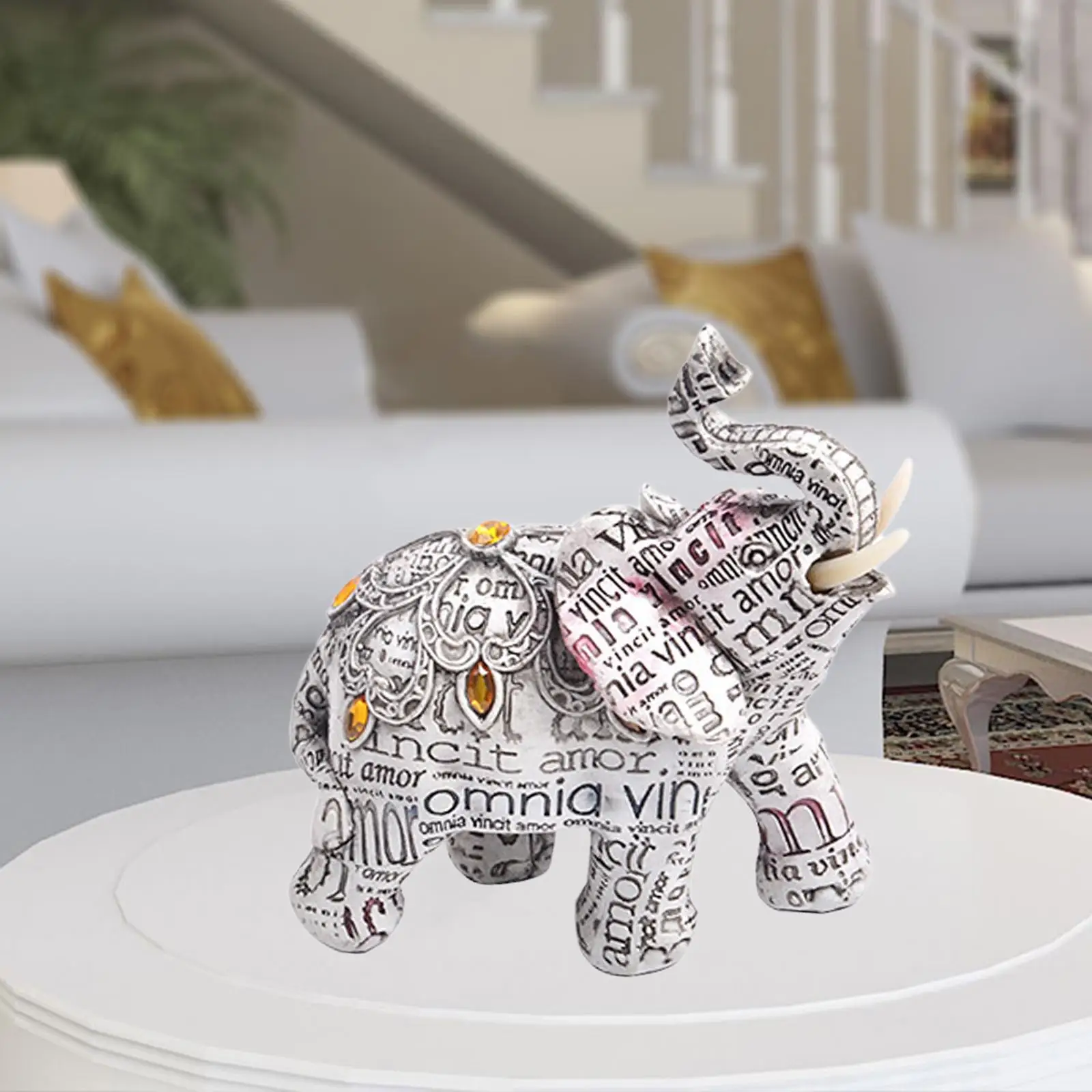 Resin Elephant Statue Figurines for Home Decor, Living Room Bedroom Office Decoration, Elephant Sculpture, Housewarming Gift
Resin Elephant Statue Figurines for Home Decor, Living Room Bedroom Office Decoration, Elephant Sculpture, Housewarming Gift