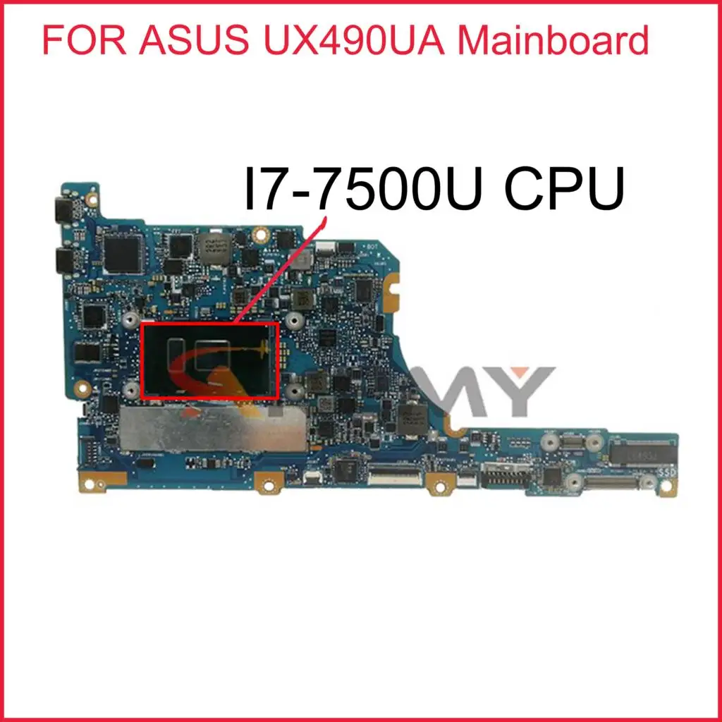 UX490UA Laptop motherboard FOR ASUS UX490UA Mainboard onboard I7-7500U 16GB RAM test 100% OK
UX490UA Laptop motherboard FOR ASUS UX490UA Mainboard onboard I7-7500U 16GB RAM test 100% OK