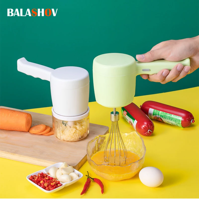 Wireless Food Mixers Portable Electric Garlic Chopper Masher Whisk Egg Beater Kitchen Handheld Frother Automatic Cream Mixer
Wireless Food Mixers Portable Electric Garlic Chopper Masher Whisk Egg Beater Kitchen Handheld Frother Automatic Cream Mixer