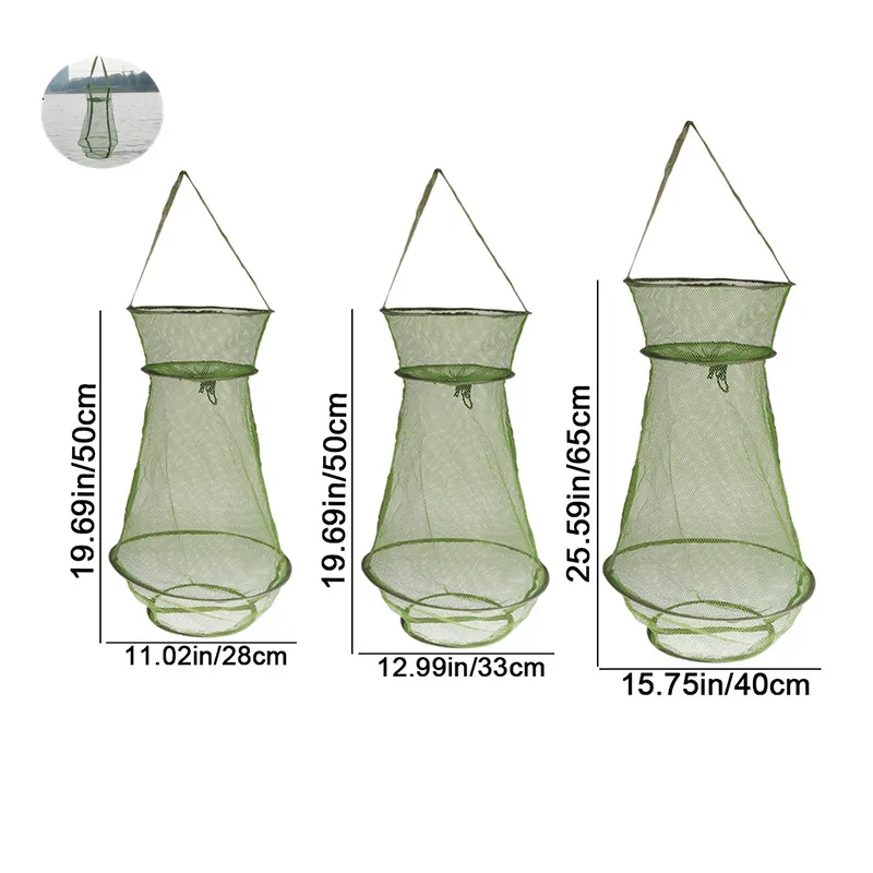 1Pc Soft Opening Design Easy To Carry And Collapsible Fishing Net Cage Fish Baskets For Live Fish For Fish, Crab, Shrimp, Etc
1Pc Soft Opening Design Easy To Carry And Collapsible Fishing Net Cage Fish Baskets For Live Fish For Fish, Crab, Shrimp, Etc