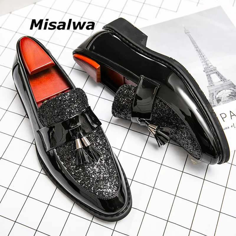 Misalwa Patent Leather Men Loafers Bright Shiny Mens Flats Casual Mens Dress Shoes Plus Size Slip on Mocasines Dropshipping
Misalwa Patent Leather Men Loafers Bright Shiny Mens Flats Casual Mens Dress Shoes Plus Size Slip on Mocasines Dropshipping