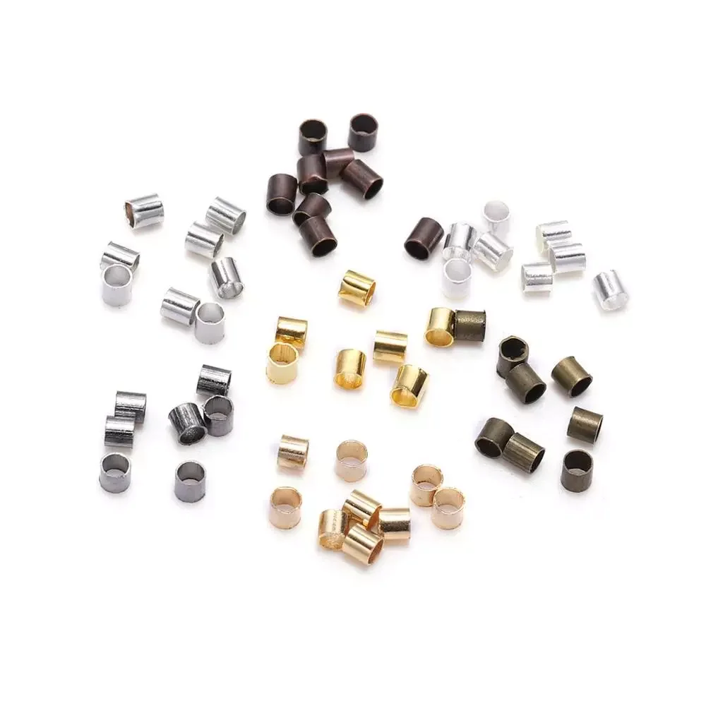 1.5 2.0 2.5mm Gold Copper Tube Crimp End Beads Stopper Spacer Beads For Jewelry Making Findings Supplies Necklace
1.5 2.0 2.5mm Gold Copper Tube Crimp End Beads Stopper Spacer Beads For Jewelry Making Findings Supplies Necklace
