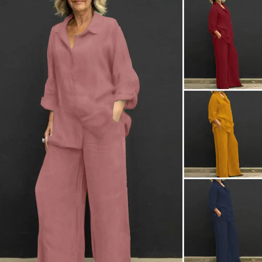 Single Breasted Suit for Women Stylish Women's Cotton Linen Suit Elegant Two-piece Set with Long Sleeve Shirt for Casual Women
Single Breasted Suit for Women Stylish Women's Cotton Linen Suit Elegant Two-piece Set with Long Sleeve Shirt for Casual Women