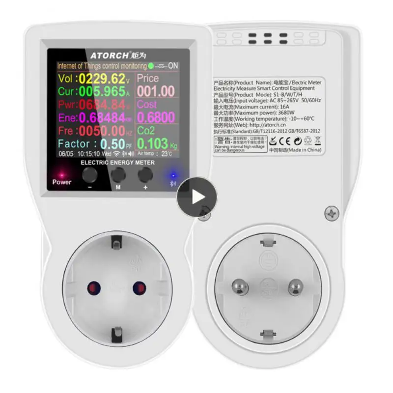 Energy Power Meter Wifi 220v Ac Power Digital Wattmeter Sockets Eu Us Au Uk Fr Plug Electrical Sockets Tuya With Power Monitor
Energy Power Meter Wifi 220v Ac Power Digital Wattmeter Sockets Eu Us Au Uk Fr Plug Electrical Sockets Tuya With Power Monitor