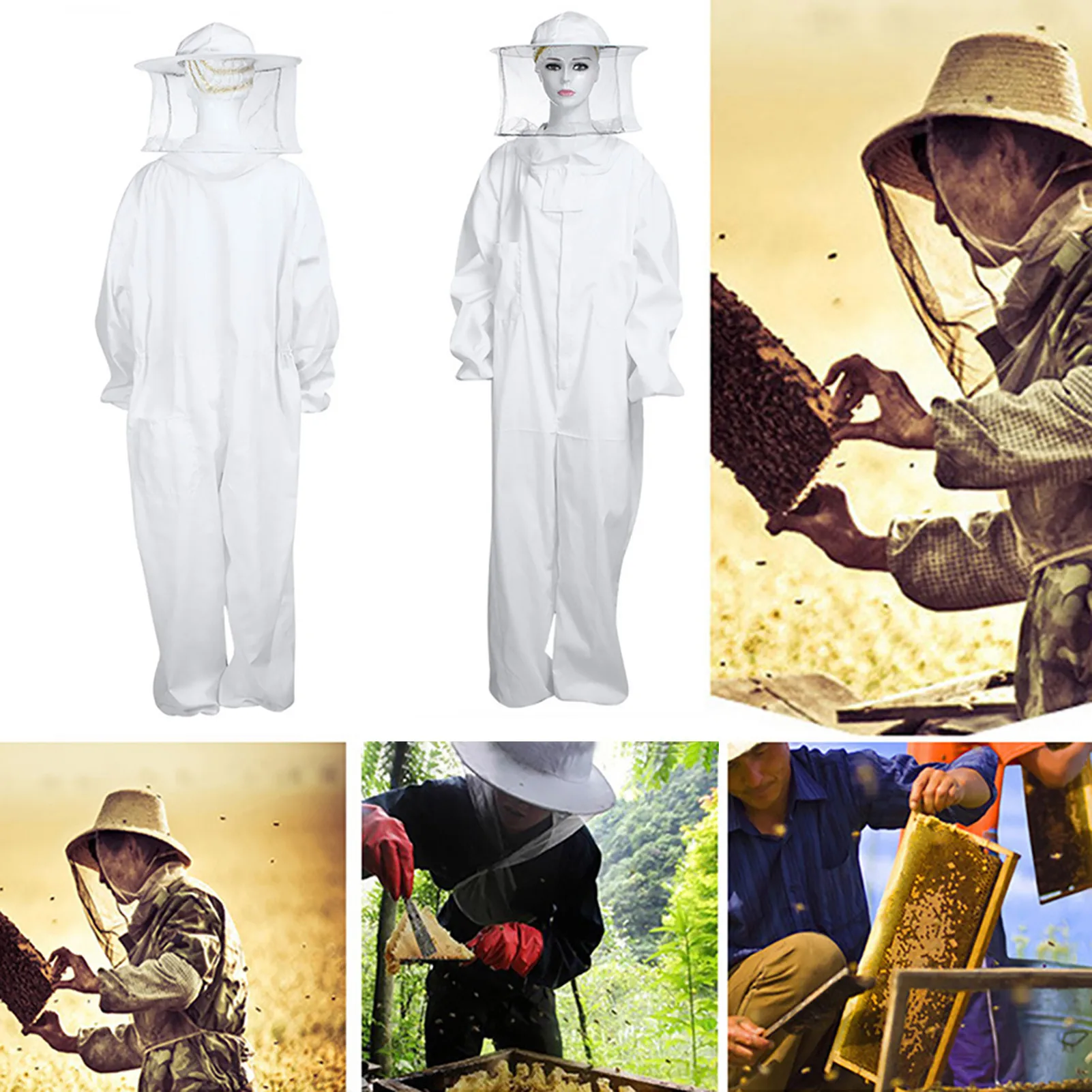 Professional Beekeeping Supplies Cotton Beekeeping Suit Veil Hood Hat Anti-Bee Coat Beekeeping Clothing
Professional Beekeeping Supplies Cotton Beekeeping Suit Veil Hood Hat Anti-Bee Coat Beekeeping Clothing