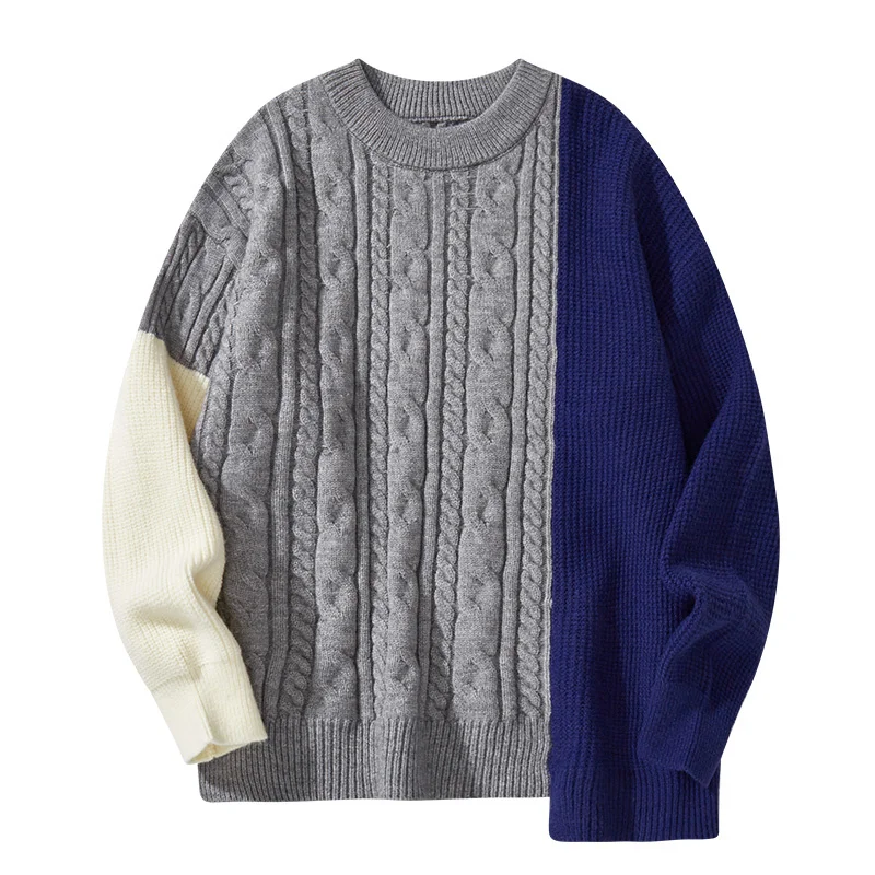 New Pullover 2023 Korean Winter Fashion Striped Casual Keep Warm Fleece Knitted Patchwork Sweater Men
New Pullover 2023 Korean Winter Fashion Striped Casual Keep Warm Fleece Knitted Patchwork Sweater Men