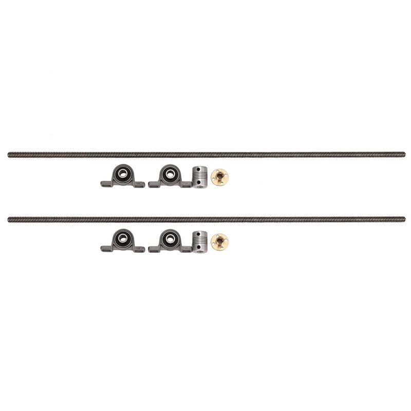 2Set T8 8Mm 500Mm Lead Screw Rod With Nut Pillow Block Mounted CNC Set For 3D Printer
2Set T8 8Mm 500Mm Lead Screw Rod With Nut Pillow Block Mounted CNC Set For 3D Printer