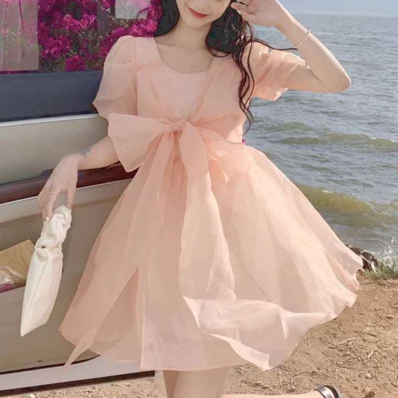 Kawaii Party Mini Dresses Women Summer 2021 Orange Pink French Fashion Fairy Dress Retro Princess Cottagecore Beach Fluffy Dress
Kawaii Party Mini Dresses Women Summer 2021 Orange Pink French Fashion Fairy Dress Retro Princess Cottagecore Beach Fluffy Dress