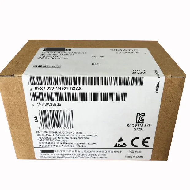 New original 6ES7222-1HF22-0XA8/OXA8 S7-200 CN expansion module EM222 spot24 hours delivery
New original 6ES7222-1HF22-0XA8/OXA8 S7-200 CN expansion module EM222 spot24 hours delivery