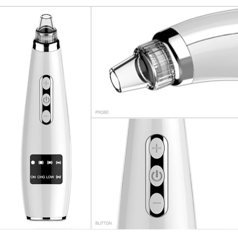 Blackhead Remover Vacuum Removal for FACIAL Pore Cleaner Electric USB Rechargeable Acne Comedone Comedone Whitehead Extractor 5
Blackhead Remover Vacuum Removal for FACIAL Pore Cleaner Electric USB Rechargeable Acne Comedone Comedone Whitehead Extractor 5
