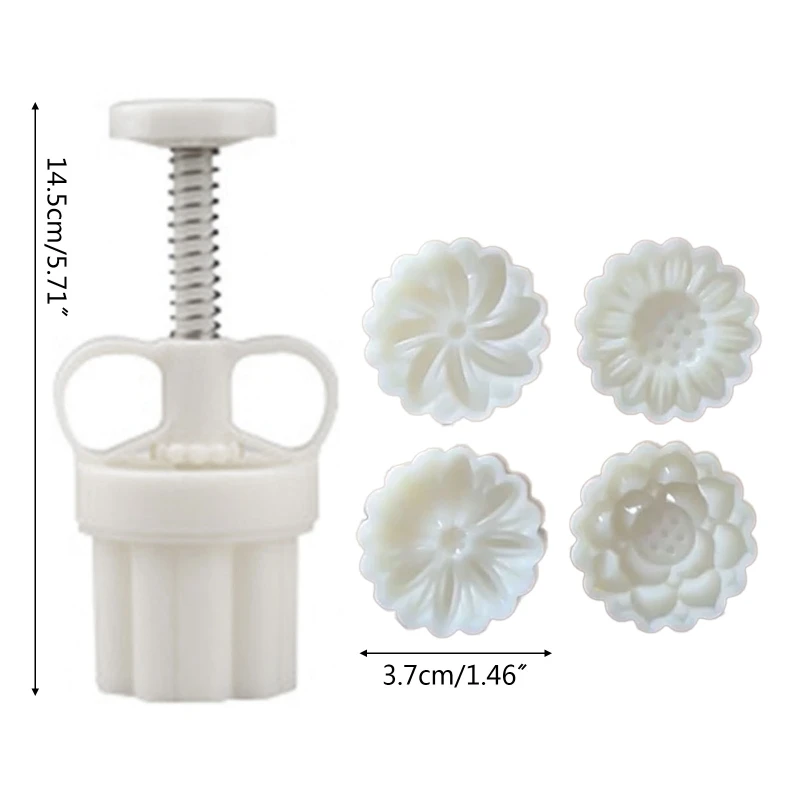 Plastic Mooncake Stamp Cute Flower Shape Mooncake Mold Festival DIY Hand Press Mooncake Cutters Pastry Decoration Gadget A0KF
Plastic Mooncake Stamp Cute Flower Shape Mooncake Mold Festival DIY Hand Press Mooncake Cutters Pastry Decoration Gadget A0KF