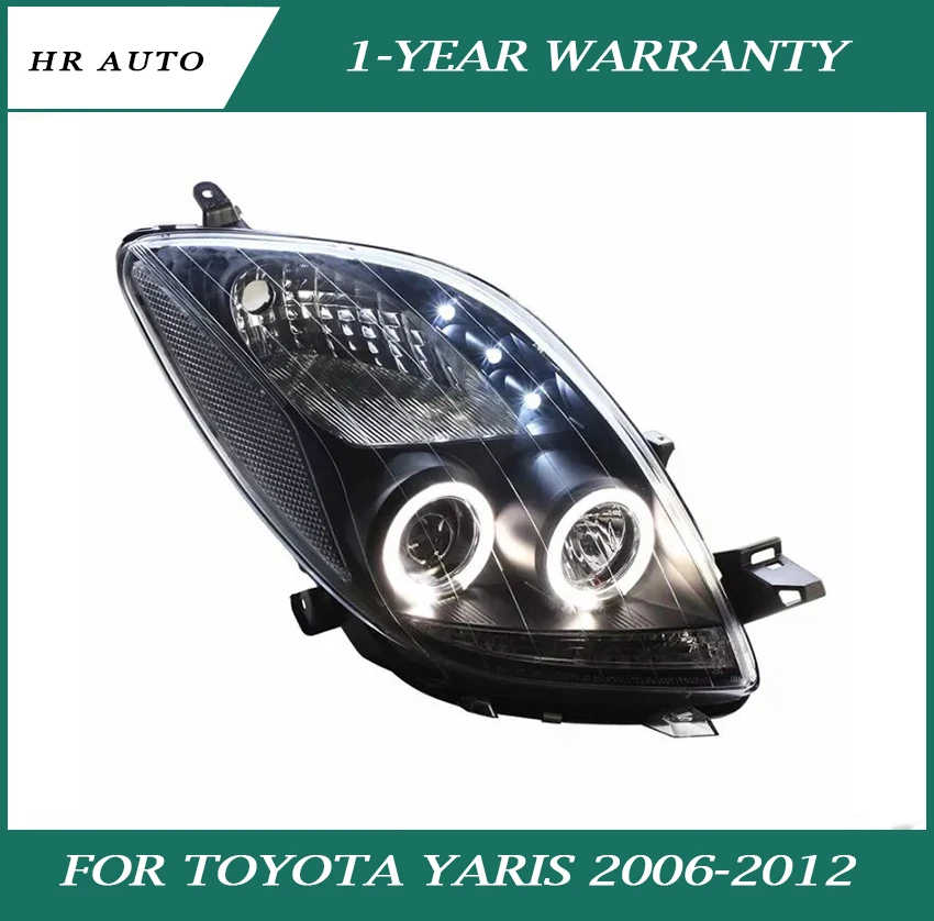 Fit for Toyota Yaris 2006-2012 headlights LED angel eye single light lens headlights LED small lights car exterior accessories
Fit for Toyota Yaris 2006-2012 headlights LED angel eye single light lens headlights LED small lights car exterior accessories