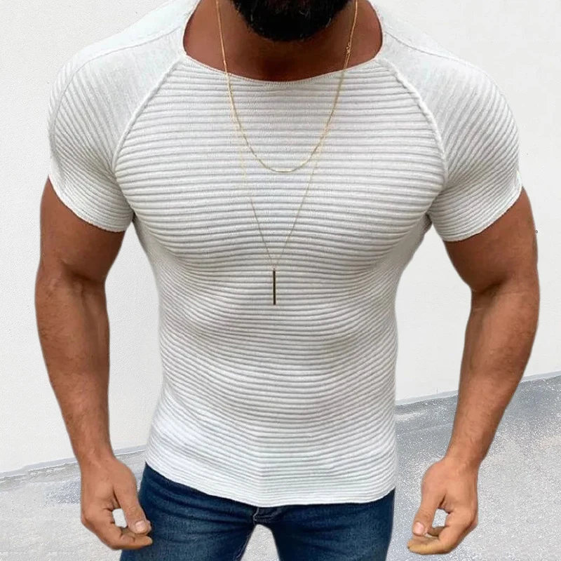 Casual Slim Fit Solid Color Knitted T Shirts Men 2023 Spring Summer Leisure Short Sleeve O Neck Knit Pullover Tops Men's Clothes
Casual Slim Fit Solid Color Knitted T Shirts Men 2023 Spring Summer Leisure Short Sleeve O Neck Knit Pullover Tops Men's Clothes