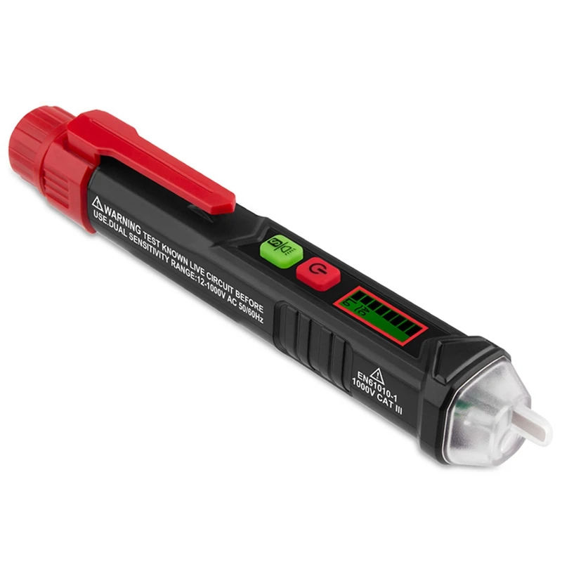 Voltage Tester Non-Contact Voltage Tester Live Wire Zero Wire Tester With LCD Display
Voltage Tester Non-Contact Voltage Tester Live Wire Zero Wire Tester With LCD Display