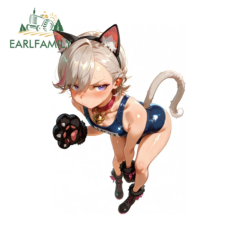 EARLFAMILY пушистые кошачьи уши, забавные наклейки, милые аксессуары для мотоциклов и автомобилей, Genshin Impact, наклейка, ящик для инструментов, компьютерный декор 
EARLFAMILY пушистые кошачьи уши, забавные наклейки, милые аксессуары для мотоциклов и автомобилей, Genshin Impact, наклейка, ящик для инструментов, компьютерный декор