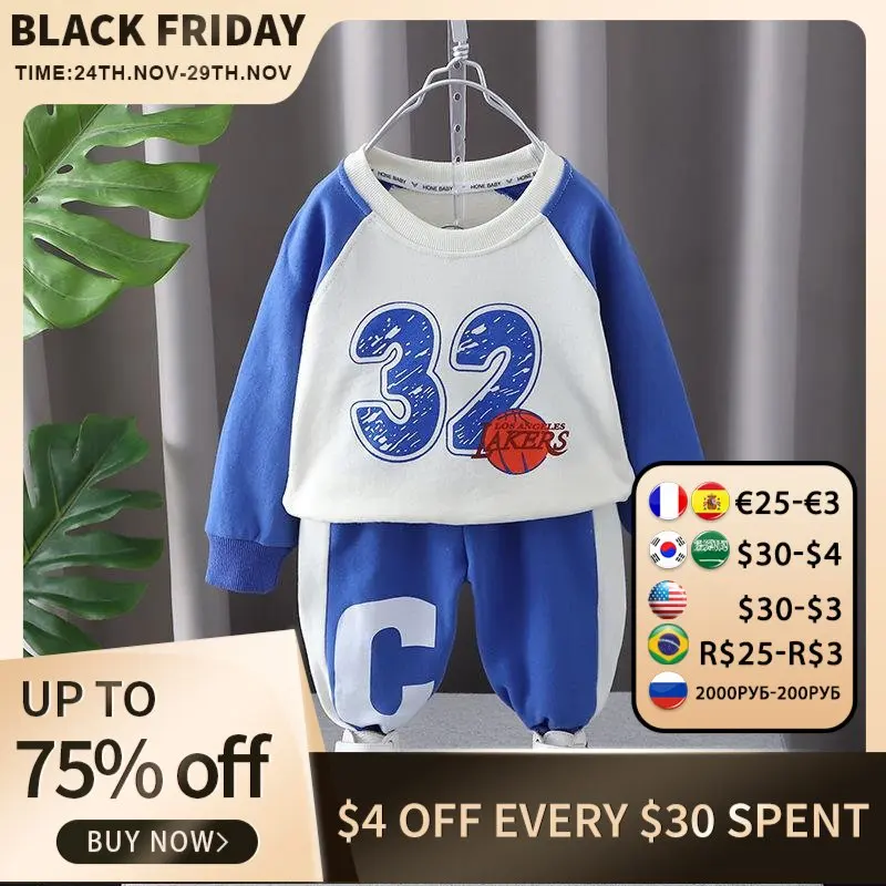 Boys' Sweater and Trousers 2 Pcs Set Autumn Sports Suit 2022 New Children's Spring and Autumn Cotton T-shirt Cover
Boys' Sweater and Trousers 2 Pcs Set Autumn Sports Suit 2022 New Children's Spring and Autumn Cotton T-shirt Cover