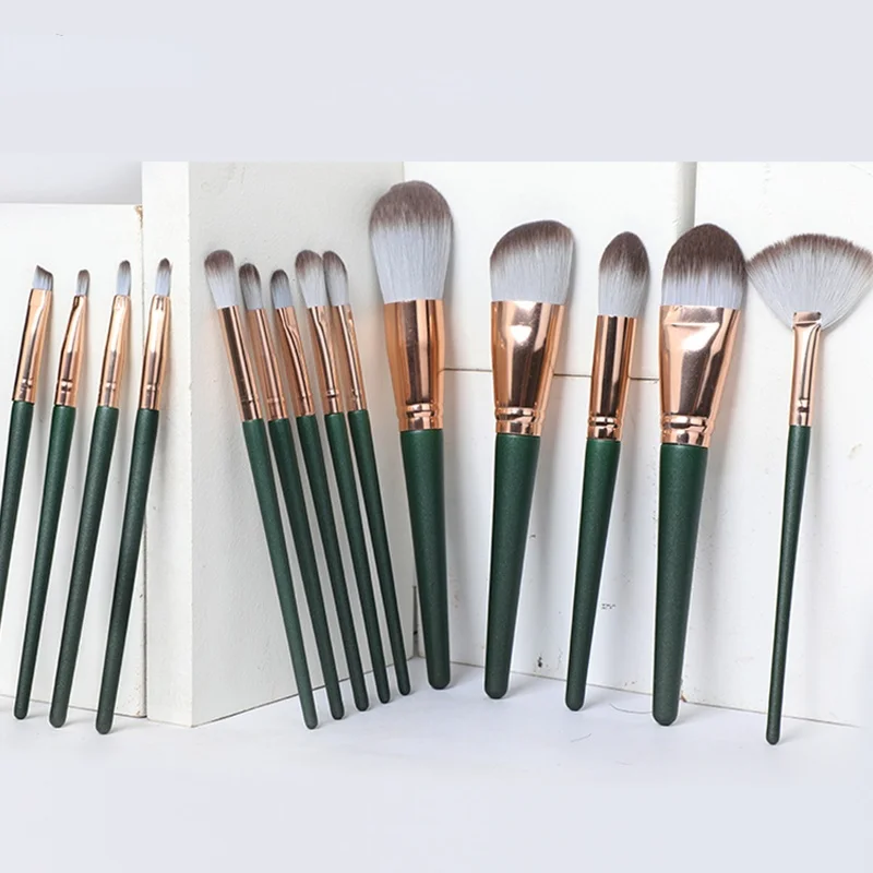 Professional Makeup Brushes Set 14pcs Green Eyeshadow Blending Powder Foundation Eyebrow Brushes Face Eye Cosmetic Tools
Professional Makeup Brushes Set 14pcs Green Eyeshadow Blending Powder Foundation Eyebrow Brushes Face Eye Cosmetic Tools
