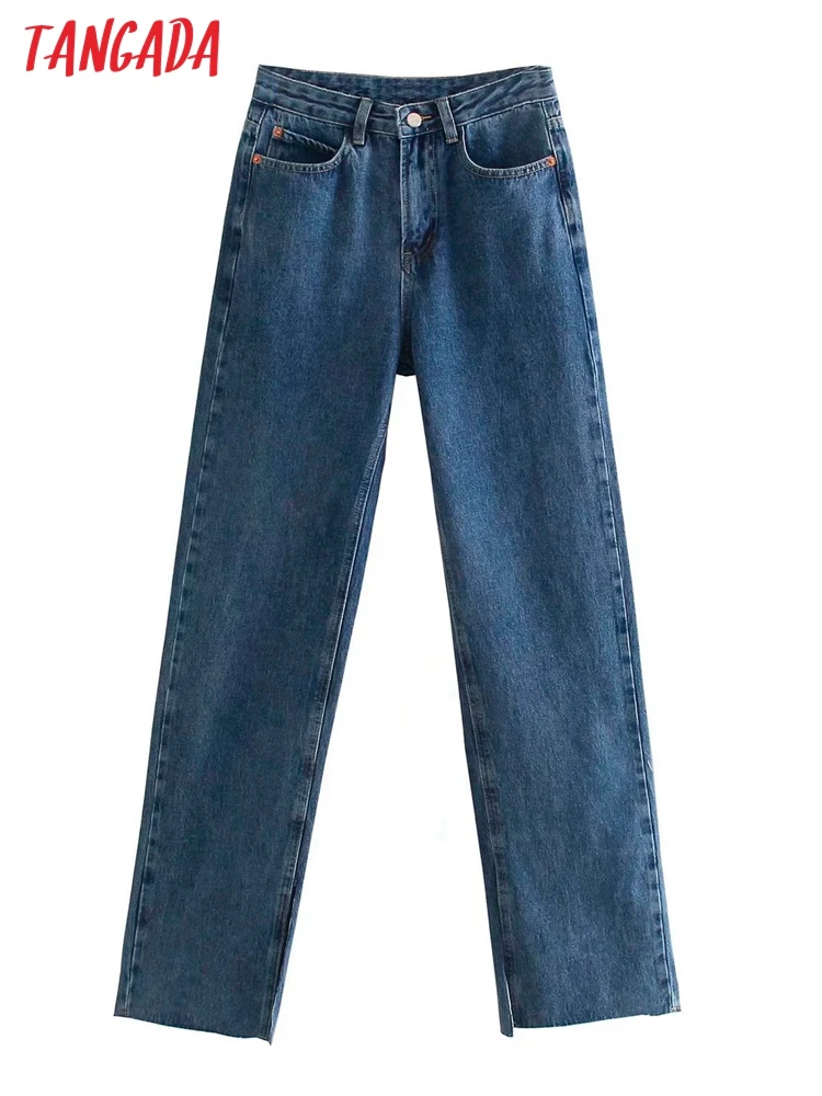 Tangada 2022 Spring Summer Women Dark Blue Long Jeans Pants Trousers High Waist Pockets Buttons Female Denim Pants 4M80-2
Tangada 2022 Spring Summer Women Dark Blue Long Jeans Pants Trousers High Waist Pockets Buttons Female Denim Pants 4M80-2