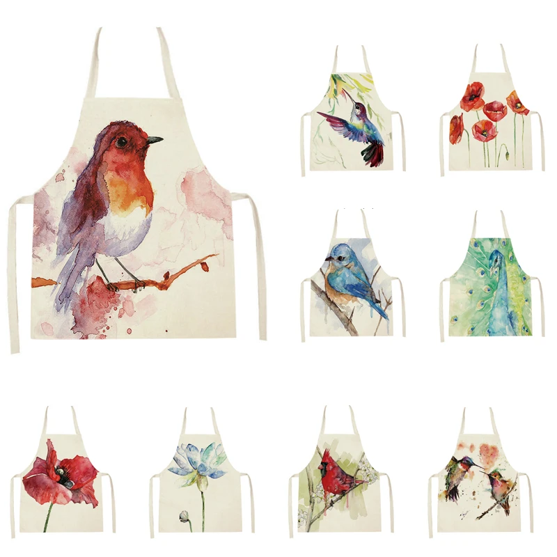 Women Men Color Bird Flower Branch Pattern Kitchen Aprons Household Item Cleaning Apron Baking Accessories Linen Cooking Apron
Women Men Color Bird Flower Branch Pattern Kitchen Aprons Household Item Cleaning Apron Baking Accessories Linen Cooking Apron