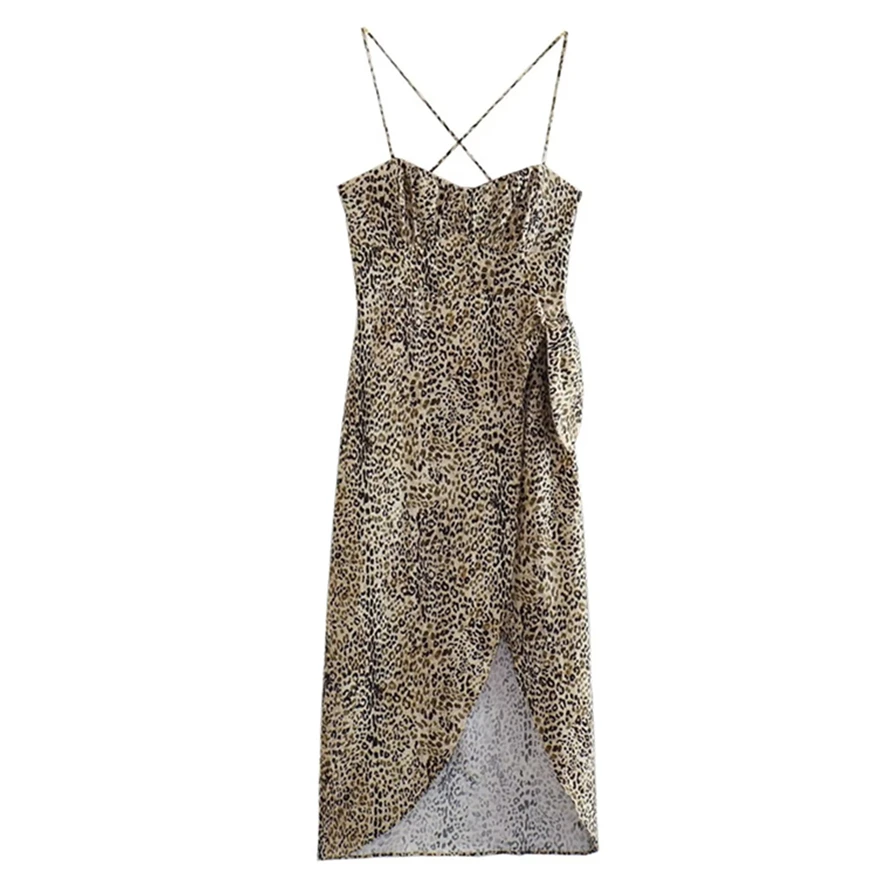 Jenny&Dave High Street Sexy Leopard Print Sling Dress For Women Fashion Ladies French Summer Dress
Jenny&Dave High Street Sexy Leopard Print Sling Dress For Women Fashion Ladies French Summer Dress