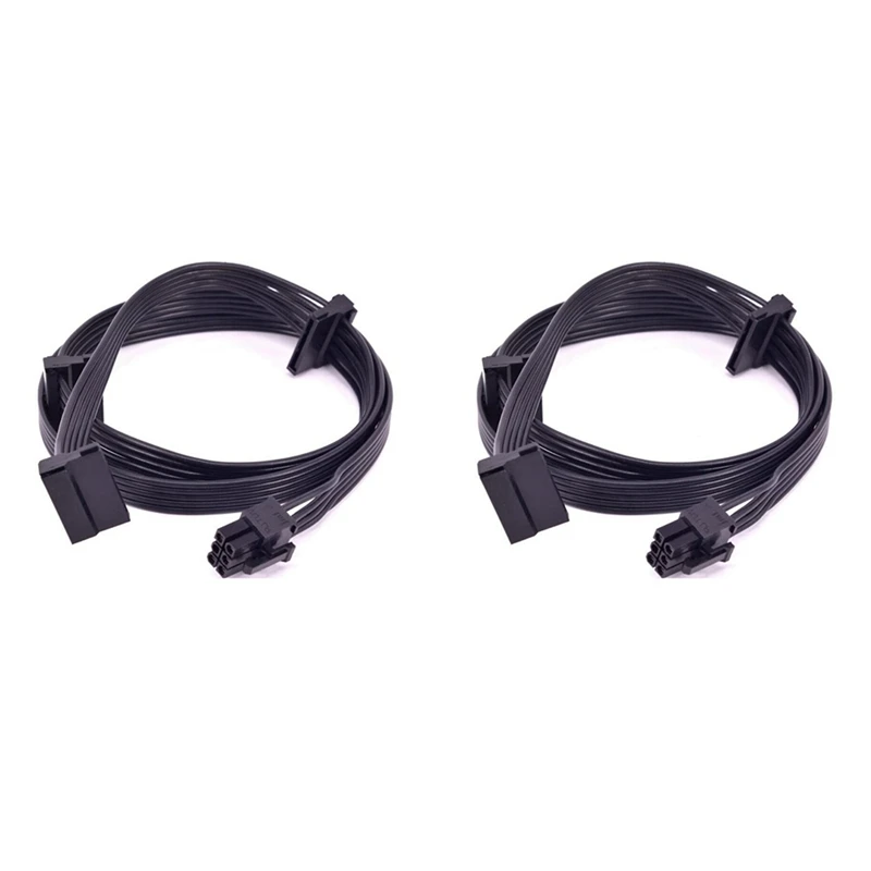 2Pcs Pcie 6Pin To 3 SATA Power Supply Cable For Seasonic Focus Plus Platinum FOCUS+ Series 850PX 750PX 650PX 550PX PSU
2Pcs Pcie 6Pin To 3 SATA Power Supply Cable For Seasonic Focus Plus Platinum FOCUS+ Series 850PX 750PX 650PX 550PX PSU