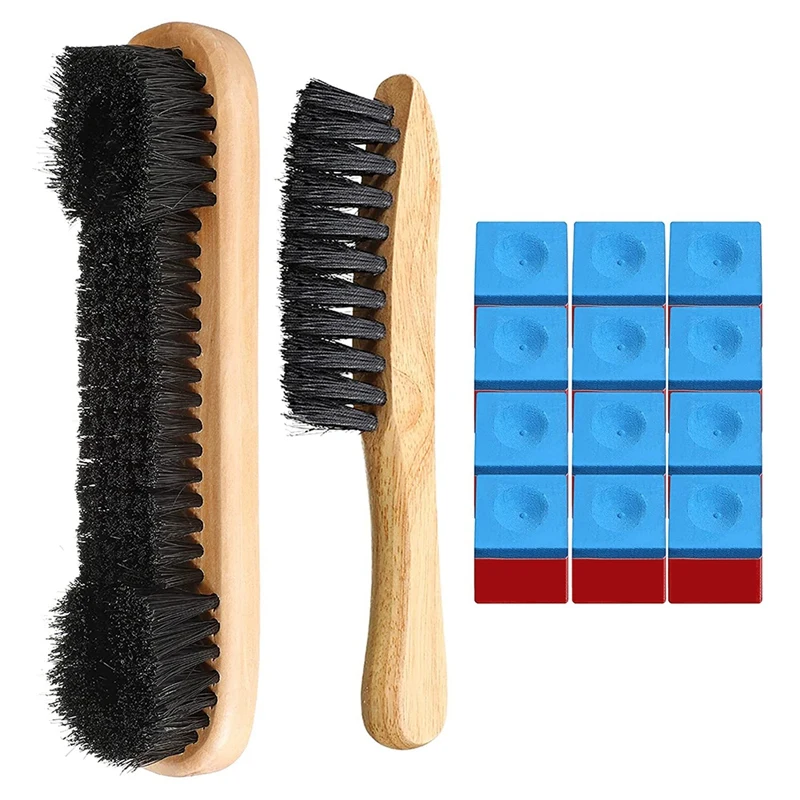 Billiards Pool Table and Rail Brush Including 12 Pieces Pool Cue Chalk Square Snooker Table Wooden Cleaning Brush Kit
Billiards Pool Table and Rail Brush Including 12 Pieces Pool Cue Chalk Square Snooker Table Wooden Cleaning Brush Kit