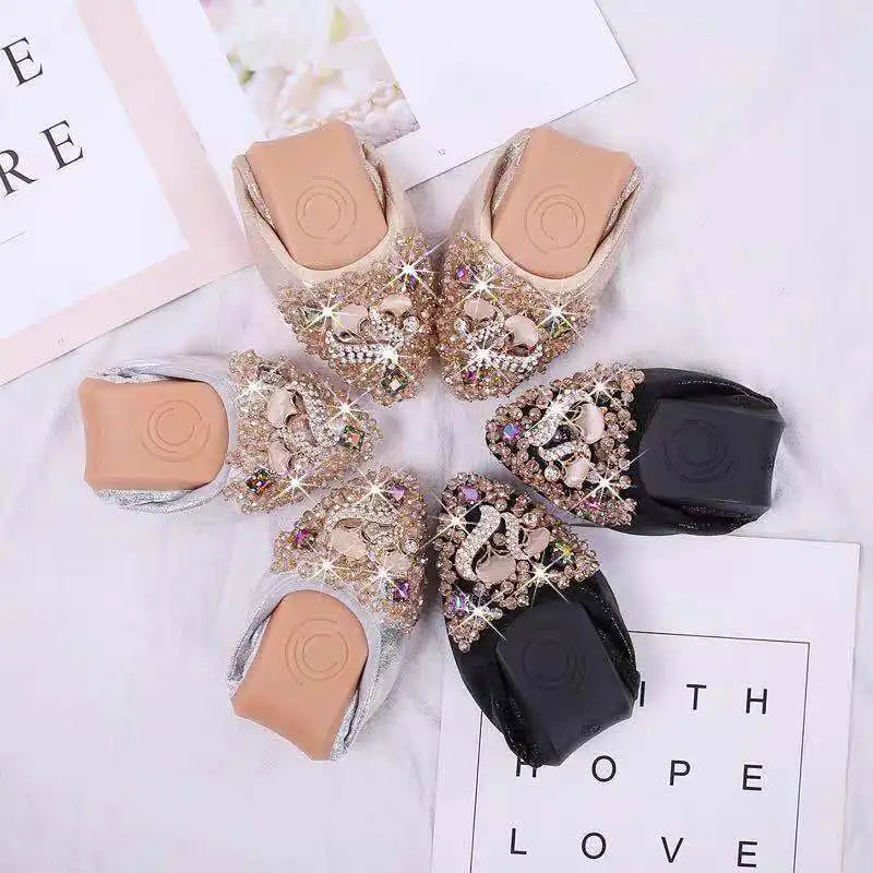 Rhinestone Design Women Flats Shoes Woman Loafers Spring Autumn Casual Slip on Ladies Ballets Flat Shoes Large Size 34-45 E123
Rhinestone Design Women Flats Shoes Woman Loafers Spring Autumn Casual Slip on Ladies Ballets Flat Shoes Large Size 34-45 E123