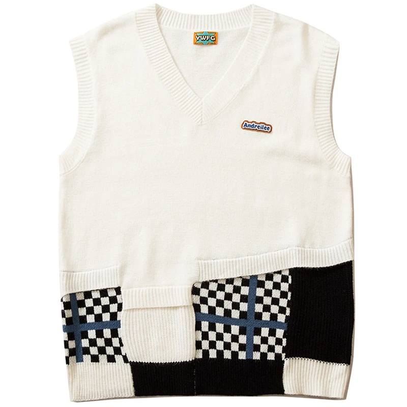 Джемпер в стиле бойфренда в стиле ретро Харадзюку, вязаный свитер, жилет, корейский плотный свитер без рукавов, Гадкий свитер дедушки для же...
Джемпер в стиле бойфренда в стиле ретро Харадзюку, вязаный свитер, жилет, корейский плотный свитер без рукавов, Гадкий свитер дедушки для же...