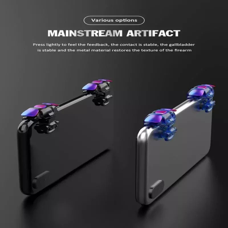 High Quality For PUBG Mobile Gaming Trigger Fire Button L1R1 Shooter Controller Colorful Metal Phone Adjustable Gamepad Joystick
High Quality For PUBG Mobile Gaming Trigger Fire Button L1R1 Shooter Controller Colorful Metal Phone Adjustable Gamepad Joystick