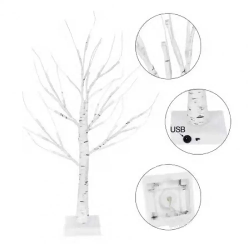 Eye-catching Excellent Christmas Birch Tree Style Bedside Lamp Long Lasting Night Light Smooth Edge for Home
Eye-catching Excellent Christmas Birch Tree Style Bedside Lamp Long Lasting Night Light Smooth Edge for Home