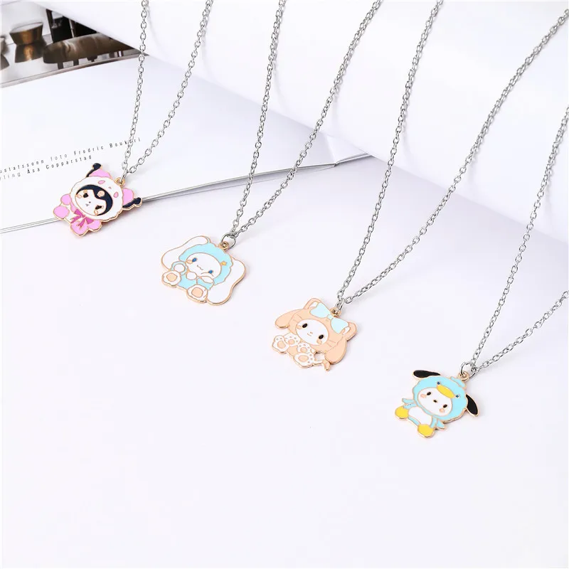 Kawaii Sanrio Anime Hello Kitty Kuromi Necklace Stuff Cartoon Y2k Couple Pendant Cute Girl Heart Collar Chain Accessories Gifts
Kawaii Sanrio Anime Hello Kitty Kuromi Necklace Stuff Cartoon Y2k Couple Pendant Cute Girl Heart Collar Chain Accessories Gifts