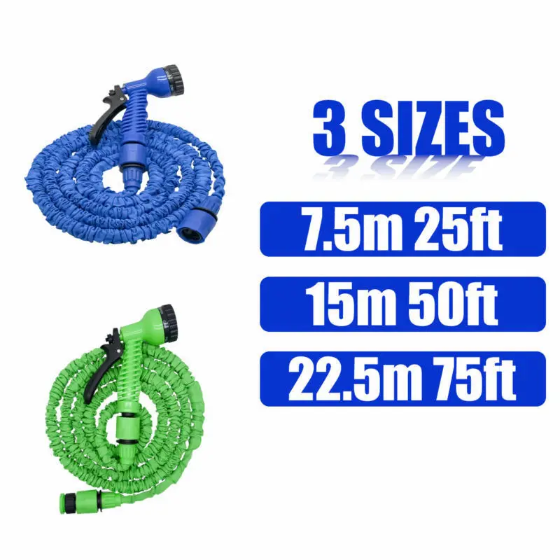 High Pressure Water Gun Flexible Lightweight Hose Spray Expandable Garden Water Hose Pipe 25/50/75FT For Car Wash
High Pressure Water Gun Flexible Lightweight Hose Spray Expandable Garden Water Hose Pipe 25/50/75FT For Car Wash
