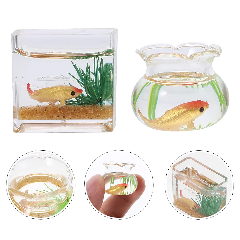 Miniature Fishbowl Mini Tank Goldfish Accessories Model Ornamentfurniture House Tiny Bowls Toy Aquarium Fishes Artificial Garden
Miniature Fishbowl Mini Tank Goldfish Accessories Model Ornamentfurniture House Tiny Bowls Toy Aquarium Fishes Artificial Garden