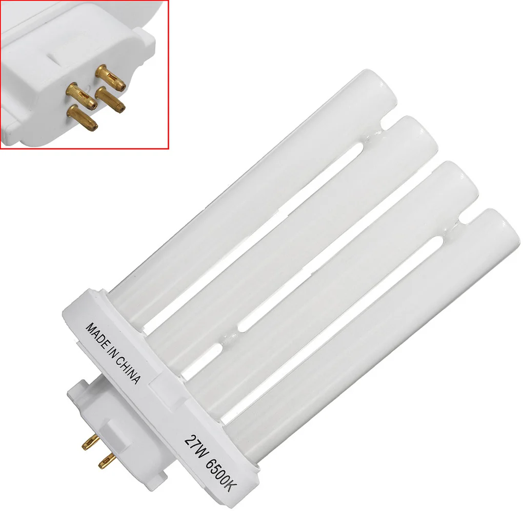 6500K 27W 4-pin Energy Saving Compact Fluorescent Light Bulb Table Lamps Eye-protection Working Lighting Office
6500K 27W 4-pin Energy Saving Compact Fluorescent Light Bulb Table Lamps Eye-protection Working Lighting Office
