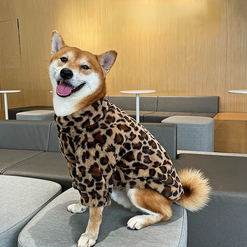 Winter Pet Dog Clothes Dogs Leopard Print Fleece Warm Sweatshirt Small Medium Large Dogs Jacket Clothing Pet Costume Dog Clothes
Winter Pet Dog Clothes Dogs Leopard Print Fleece Warm Sweatshirt Small Medium Large Dogs Jacket Clothing Pet Costume Dog Clothes