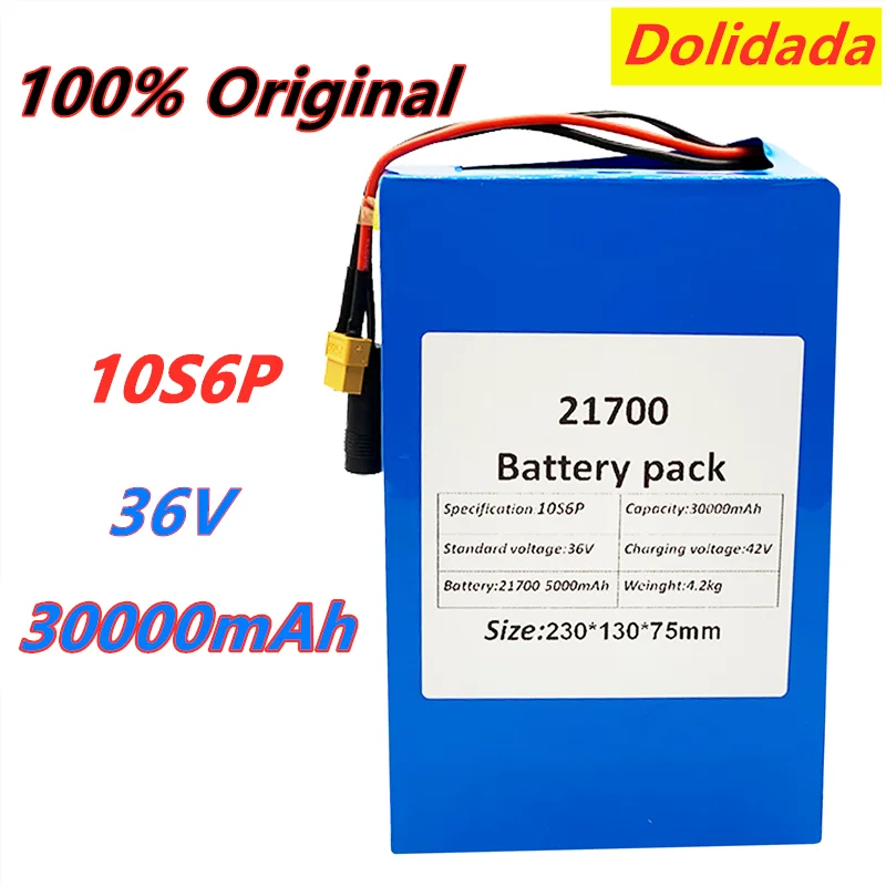 36V 30ah 21700 10S6P Electric Bicycle Battery 36V 30000mAh 1000W Lithium Battery Built-in 20A BMS Electric Bikes Motor
36V 30ah 21700 10S6P Electric Bicycle Battery 36V 30000mAh 1000W Lithium Battery Built-in 20A BMS Electric Bikes Motor